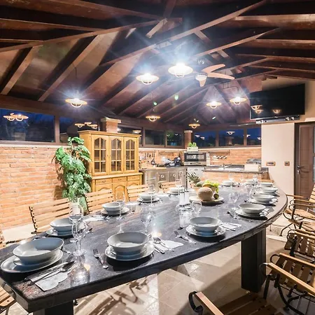 Superb Maxima With Private Pool, Sauna, Jacuzzi, Playground For Up To 18 Persons, Extra Pool Heating Available * Valtura