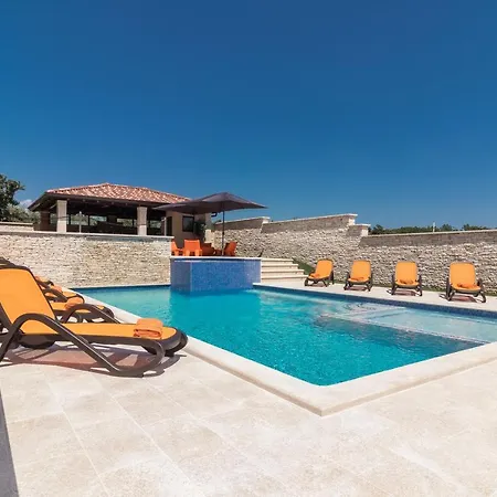 Superb Maxima With Private Pool, Sauna, Jacuzzi, Playground For Up To 18 Persons, Extra Pool Heating Available *