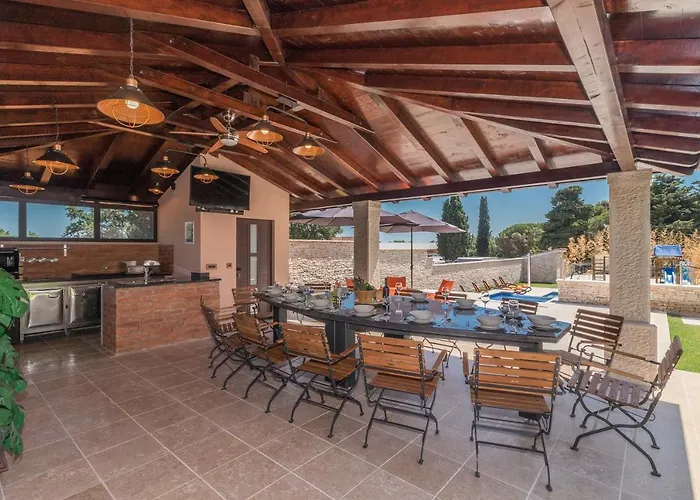 Superb Maxima With Private Pool, Sauna, Jacuzzi, Playground For Up To 18 Persons, Extra Pool Heating Available Villa