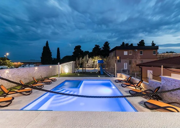 Villa Superb Maxima With Private Pool, Sauna, Jacuzzi, Playground For Up To 18 Persons, Extra Pool Heating Available