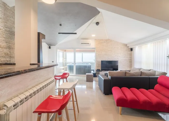 Superb Maxima With Private Pool, Sauna, Jacuzzi, Playground For Up To 18 Persons, Extra Pool Heating Available