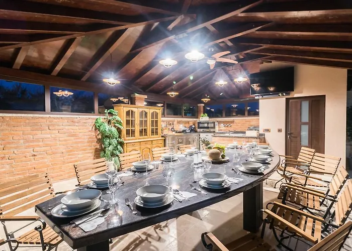 Superb Maxima With Private Pool, Sauna, Jacuzzi, Playground For Up To 18 Persons, Extra Pool Heating Available * Valtura